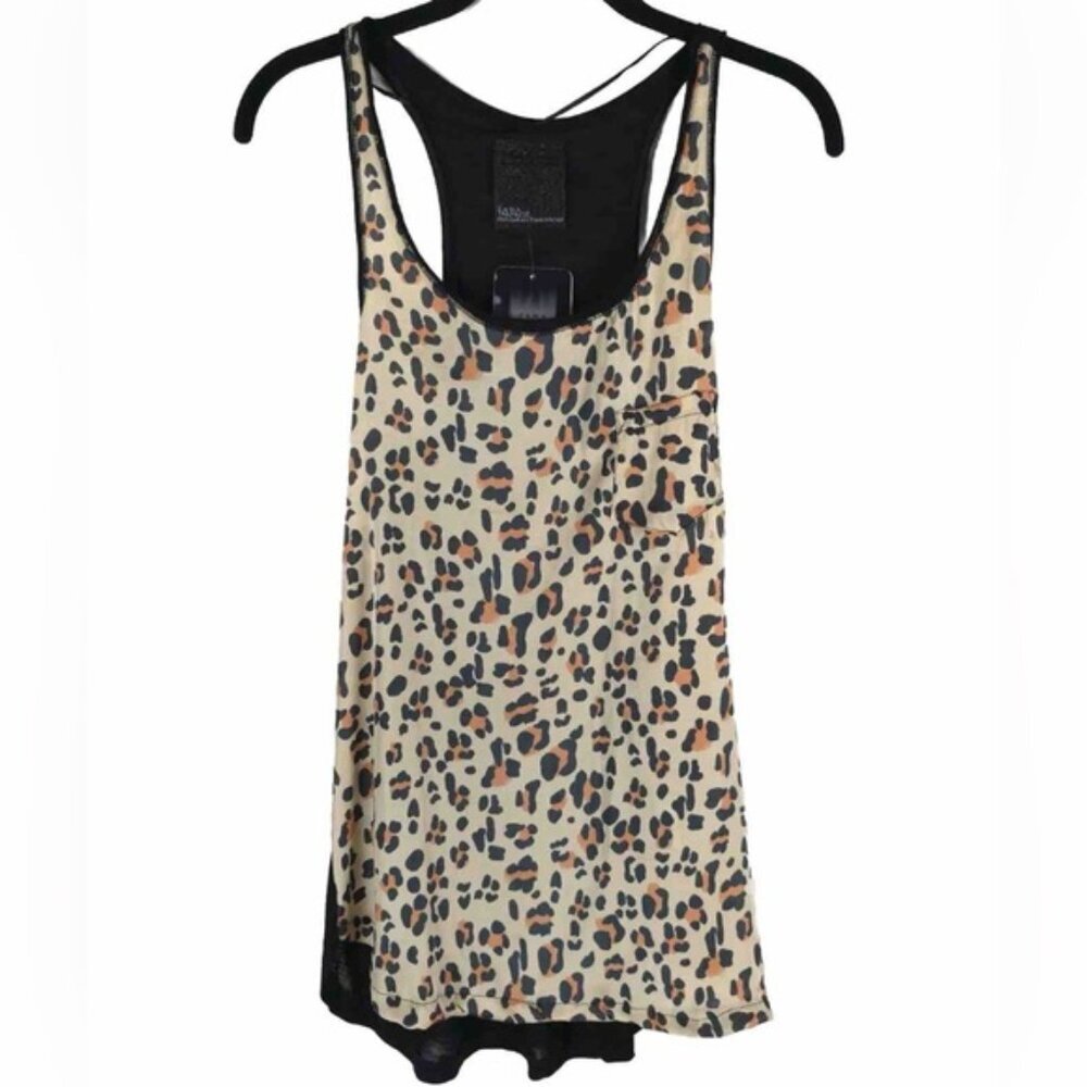 NWT ZARA PORTUGAL 🇵🇹 MADE Leopard Cami‎ Sheer Tank Top 5798/076 Size M